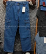 Deep Blue 6 Pocket Semi Baggy jeans Pant