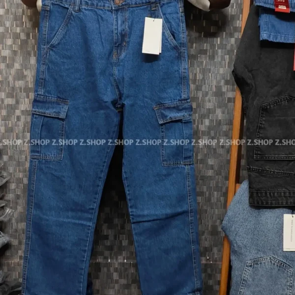 Deep Blue 6 Pocket Semi Baggy jeans Pant