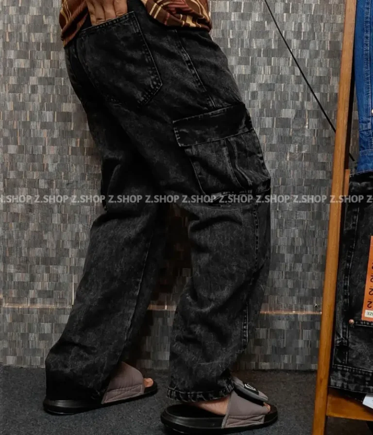 Gray 6 Pocket Baggy jeans Pant