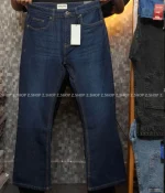 Men’s 4 pocket bootcut jeans pant deep blue