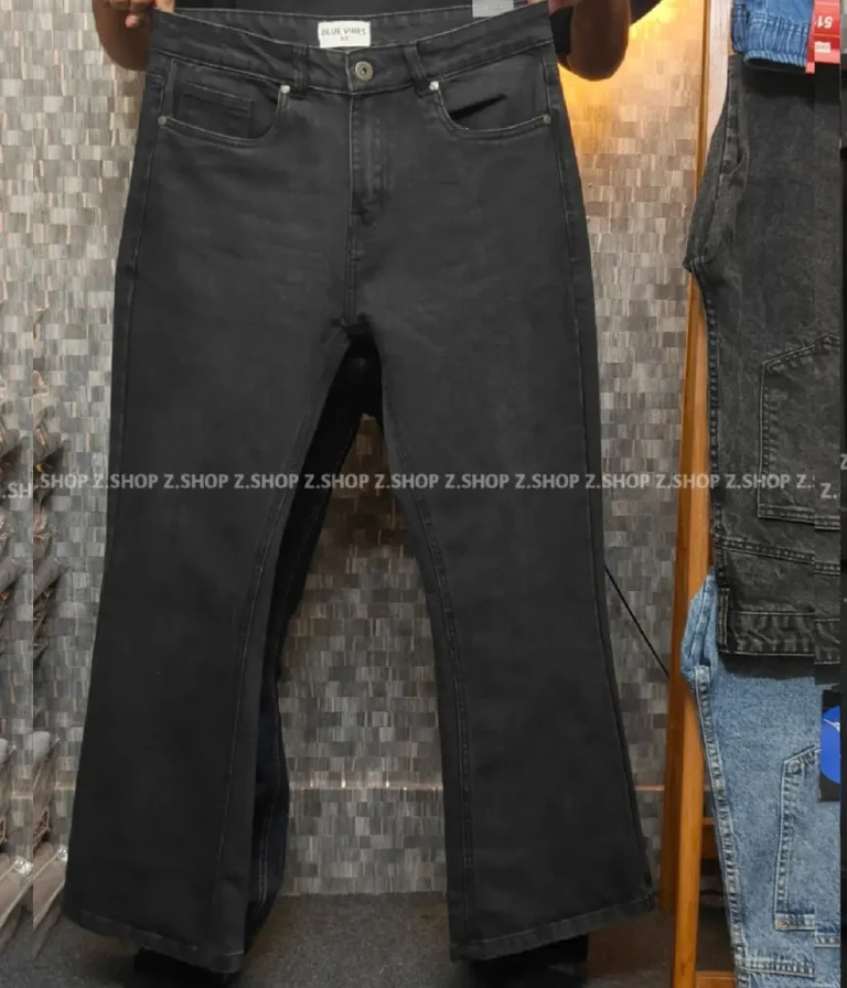 Men’s 4 pocket bootcut jeans pant deep ash