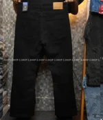 Men’s 4 pocket bootcut jeans pant black