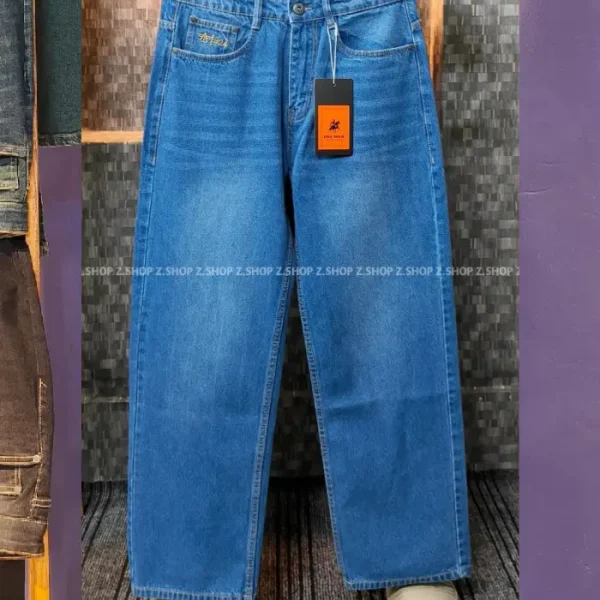 Embro mid blue 4 pocket baggy jeans