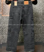 8 pocket deep ash baggy jeans