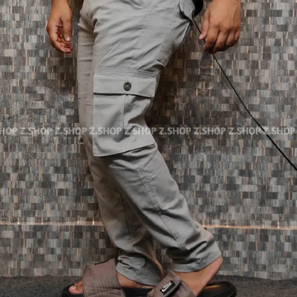 Light Ash 6 Pocket Gabardine Pant