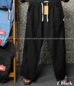 4 Pocket Denim Trouser Black
