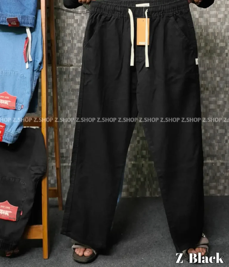 4 Pocket Denim Trouser Black