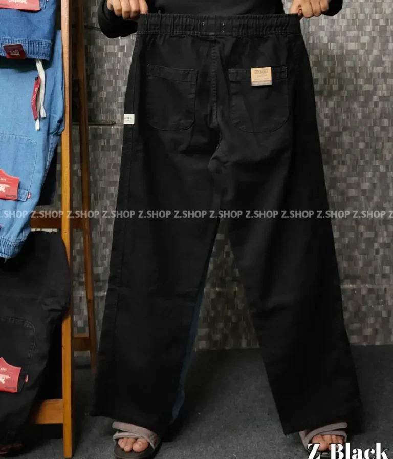 4 Pocket Denim Trouser Black