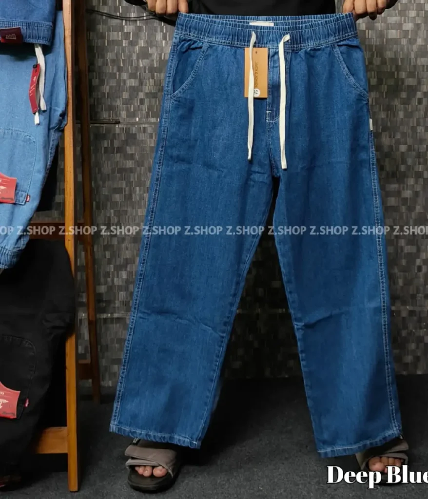 4 Pocket Denim Trouser deep blue