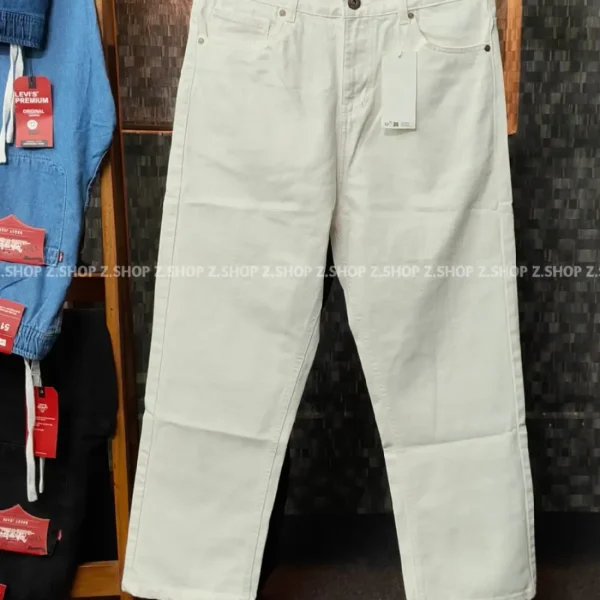 white 4 Pocket Denim Baggy Jeans