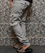 Light Ash 6 Pocket Gabardine Pant