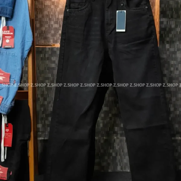ZBlack 4 Pocket Denim Baggy Jeans