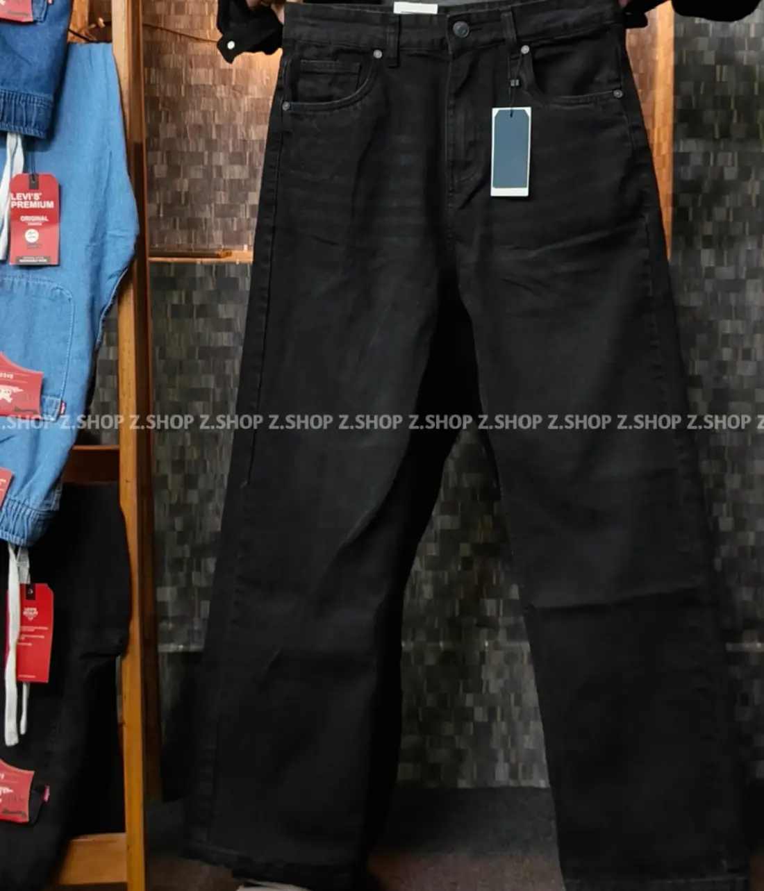 4 (71) ZBlack 4 Pocket Denim Baggy Jeans