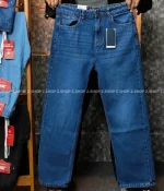 deep blue 4 Pocket Denim Baggy Jeans