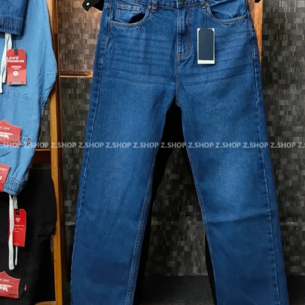 deep blue 4 Pocket Denim Baggy Jeans