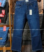 Men’s 4 pocket bootcut jeans pant deep blue