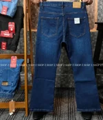 Men’s 4 pocket bootcut jeans pant deep blue