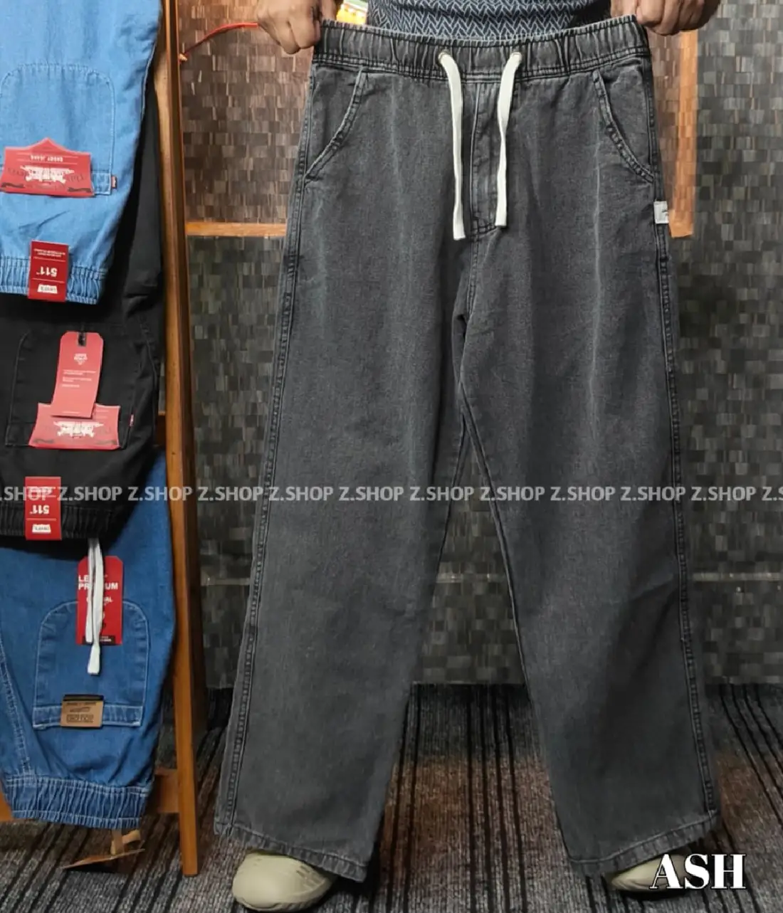 4 (82) 4 Pocket Denim Trouser ash
