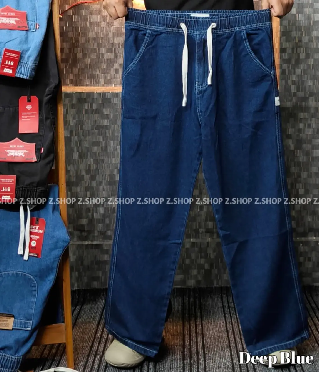 4 (84) 4 Pocket Denim Trouser deep blue