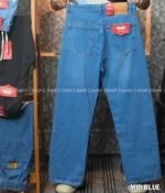 Mid blue 4 Pocket Denim Baggy Jeans
