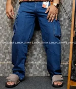 Deep blue 6 Pocket Baggy jeans Pant