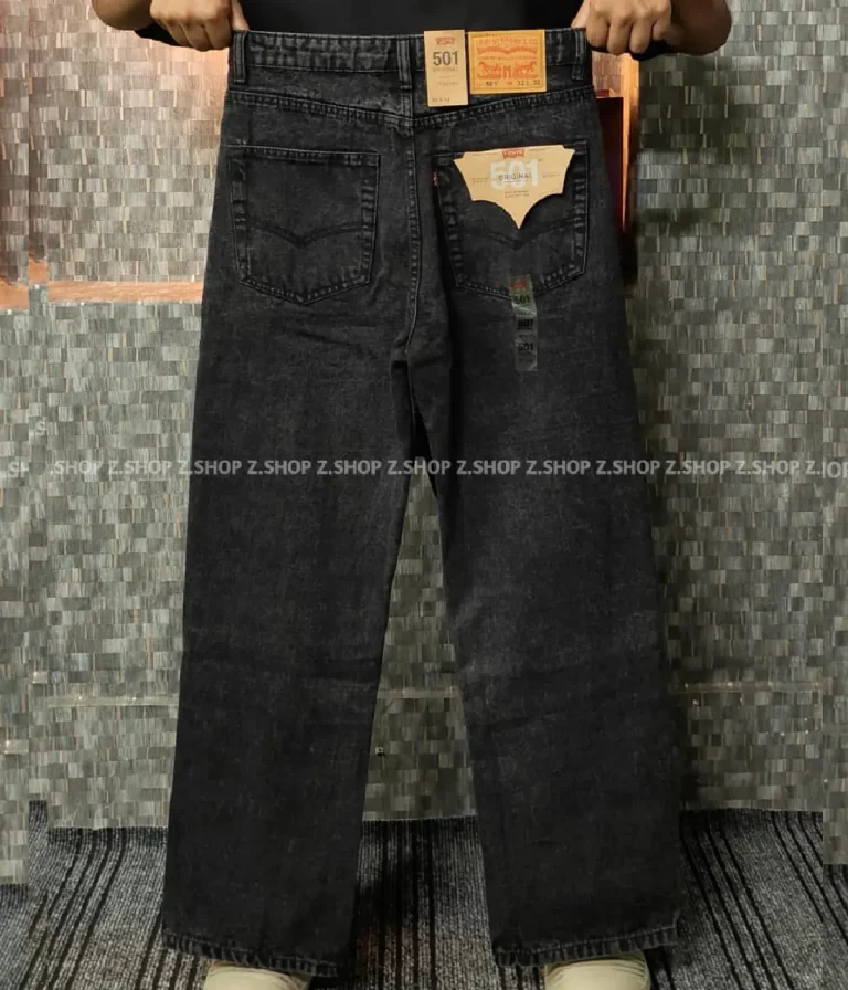 Deep ash 4 Pocket Denim Baggy Jeans Pant