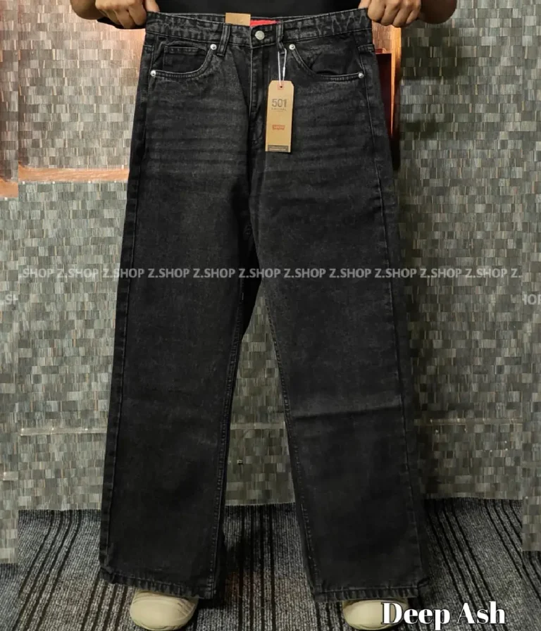Deep ash 4 Pocket Denim Baggy Jeans Pant
