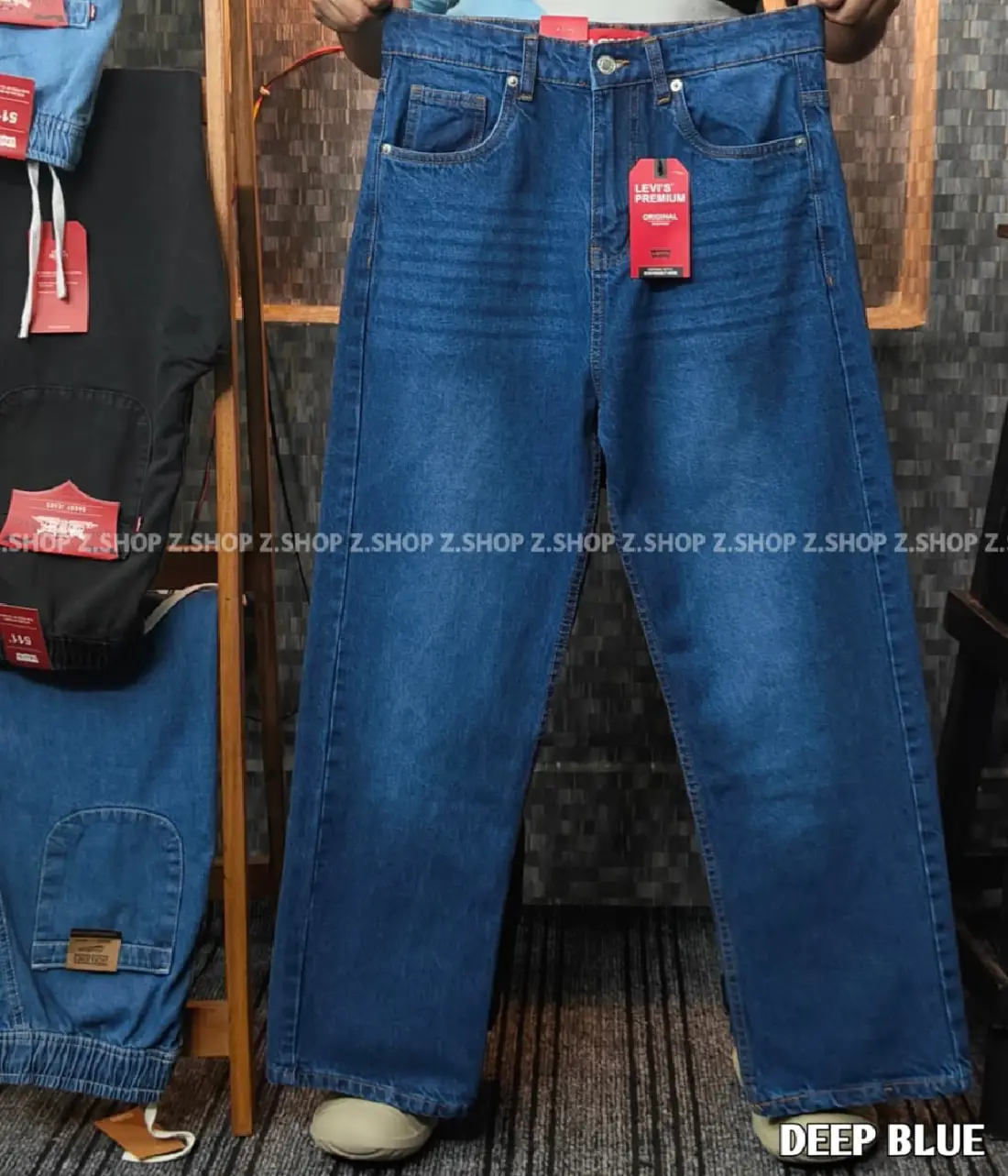 4 (94) deep blue 4 Pocket Denim Baggy Jeans