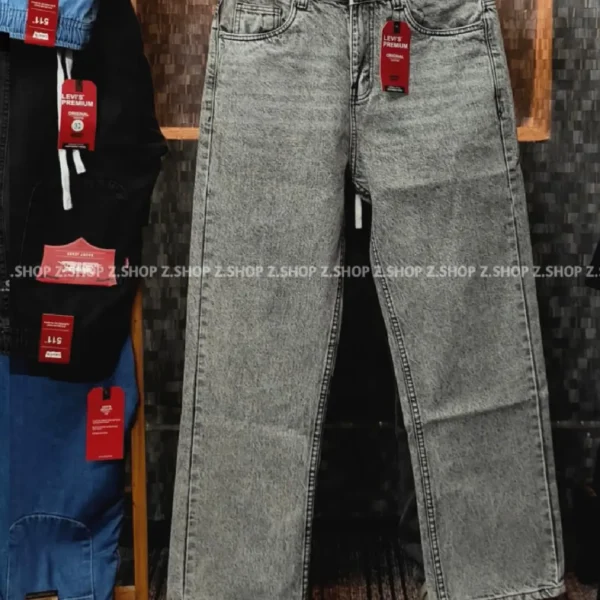 Stonewash 4 Pocket Denim Baggy Jeans