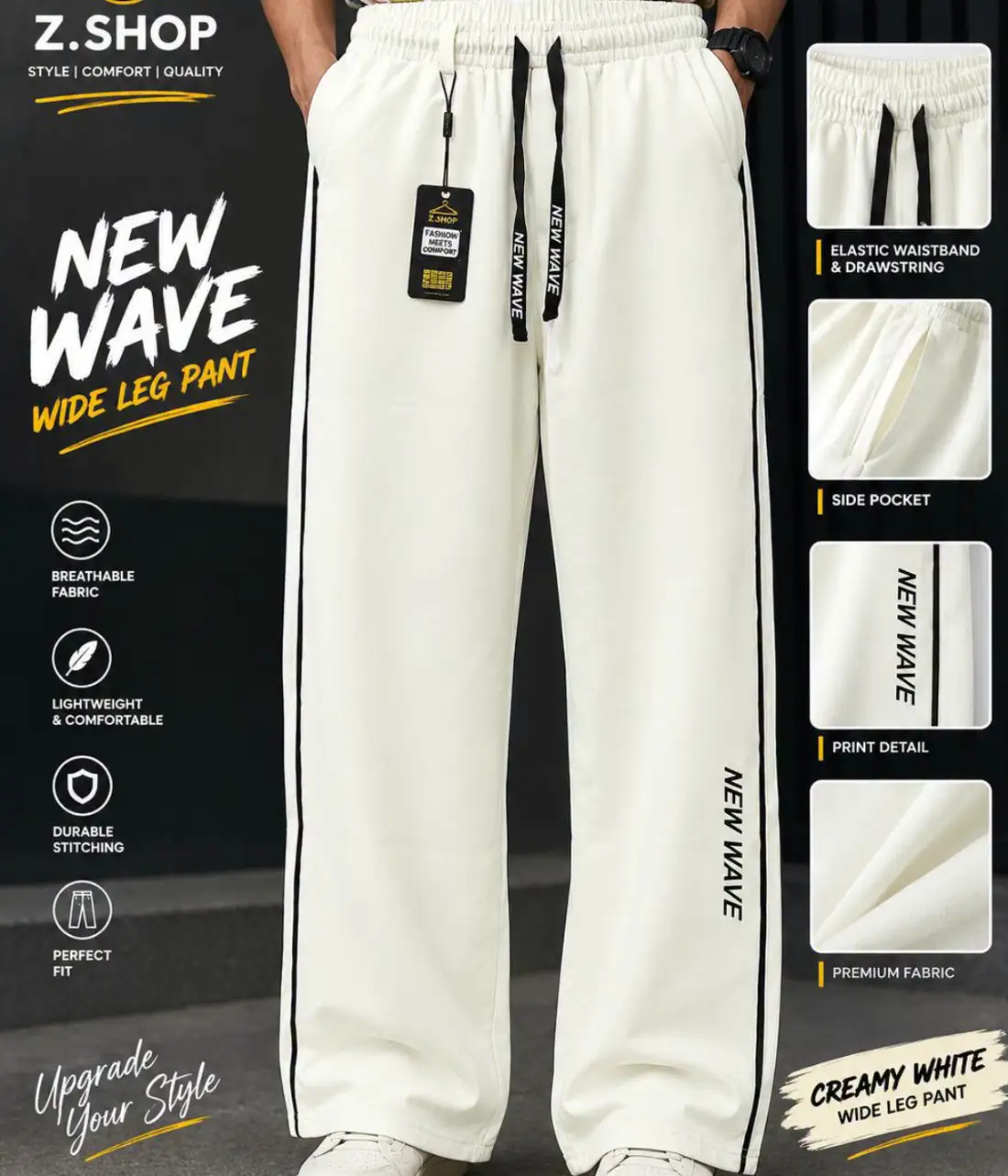 WhatsApp Image 2026-09-23 at 15.25.27 (3) Dobby Trouser Creamy White - Image 1